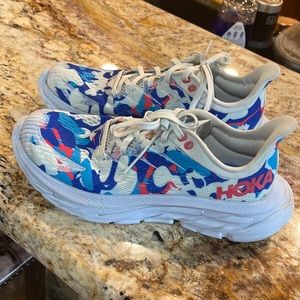 Hoka size 9 multi colored shoes - Clifton Edge
